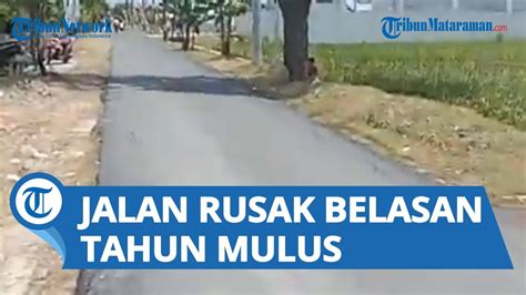 Jalan Desa Rusak Belasan Tahun Kunjungan Jokowi Ke Sragen Datang Cuma