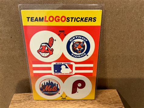 Indians Tigers Mets Phillies Prices Fleer Team Logo Stickers