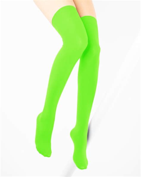 Neon Lime Green Socks