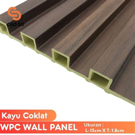 Jual Wpc Wall Panel 100 Cm Dekorasi Dinding Kayu Wallpanel Woodpanel 3m 3d 100cm X 15cm Caoso