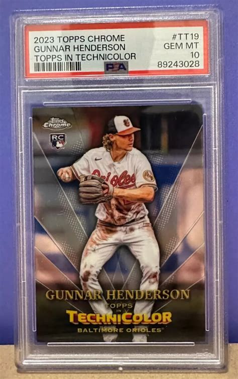 Gunnar Henderson Topps Chrome Tt Topps In Technicolor Psa