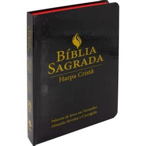 Biblia Rc Sagrada Letra Grande C Harpa Cp Semi Flex Preta Seara