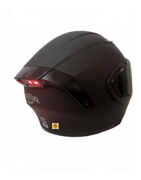 Casco Kov Abatible Con Luz Led Stelar Gafas Dot Regalo Meses Sin