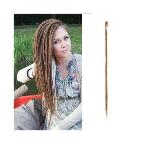 20 Inch Handmade Dreadlocks Extensions 5 Strands Synthetic Dreads Locks