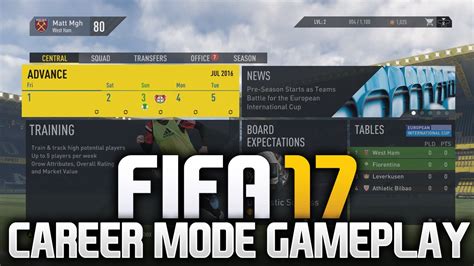 Fifa Career Mode Gameplay Youtube