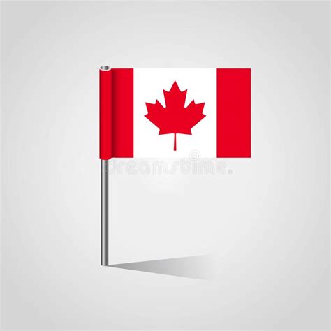 Vetor Do Projeto Da Bandeira De Canad Ilustra O Do Vetor Ilustra O