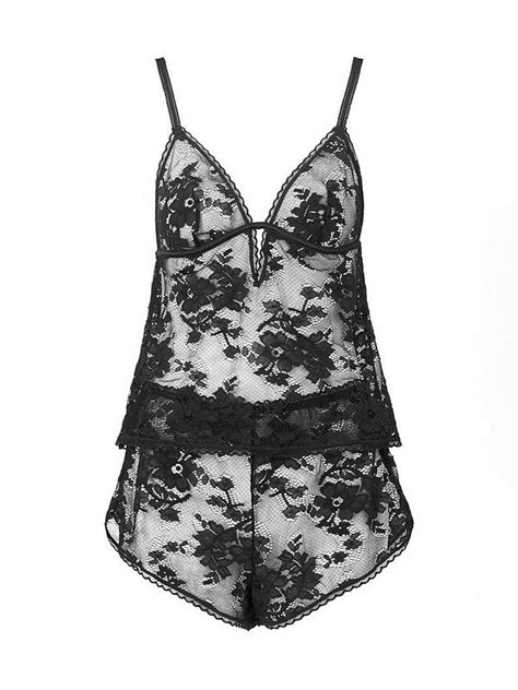 Ann Summers Enlightening Cami Set Black Very