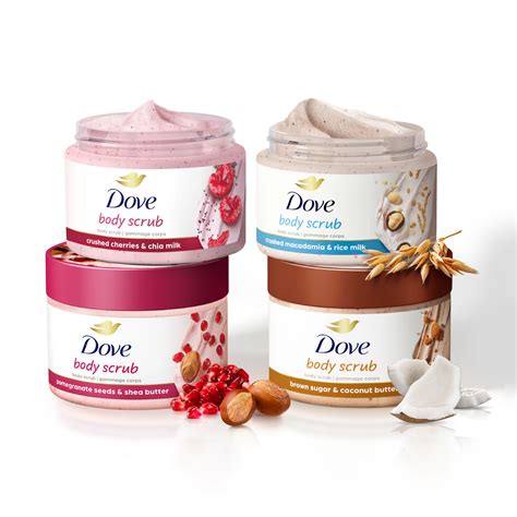 Dove Exfoliating Body Scrubs