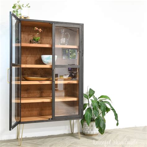 Modern Display Cabinet With Glass Doors Build Plans Glass Cabinet Doors Display Cabinet