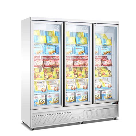 Wholesale Commercial Supermarket 3 Glass Doors Upright Display Fridge Refrigerator Freezers