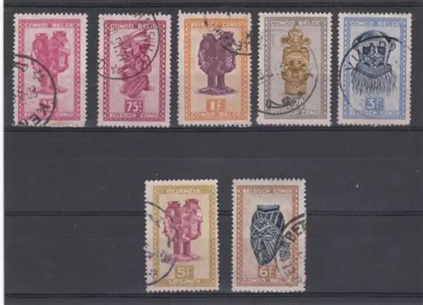 CONGO BELGE 1 lot de 7 timbres oblitérés EUR 1 50 PicClick FR