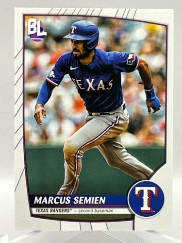 Topps Big League Baseball Card Marcus Semien Texas Rangers