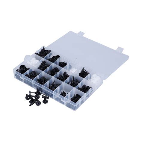 415pcs Car Retainer Clips Auto Plastic Fasteners 18 Kinds Push Pins Body Rivets Assortment Set