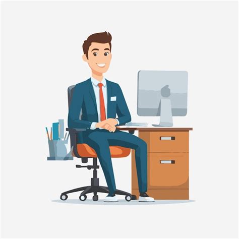 Premium Vector Office Man Cartoon Vector