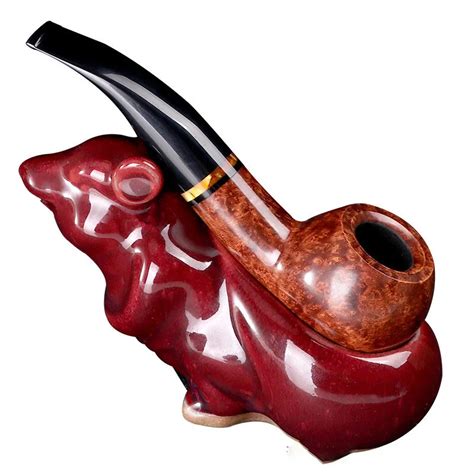 Briar Madeira 9mm Filtro De Tabaco Tubo De Fumo Tipo Dobrado Artesanal