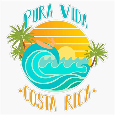 Amazon Pura Vida Costa Rica Vinyl Decal Bumper Sticker 5