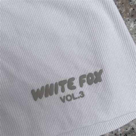 White Fox Vol White Lounge Bike Shorts Super Depop