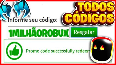 TODOS OS NOVOS MELHORES CÓDIGOS GRÁTIS DE ROBLOX ATUALIZADO YouTube