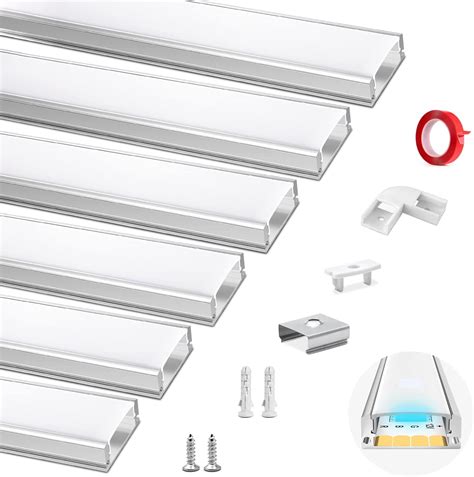 Hommand Profilo Alluminio Per Strisce Led X M Profili Led Forma A U