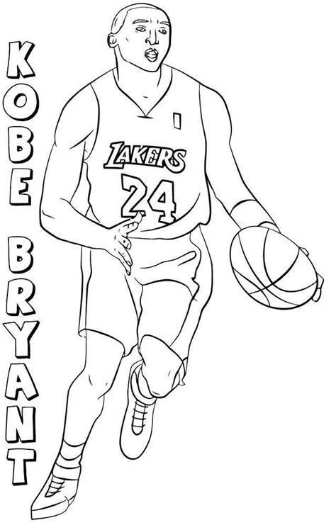 Coloring Pages Basketball Players