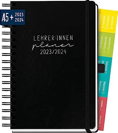 H Fft Lehrer Planer Deluxe A Schwarz Lehrerkalender Mit