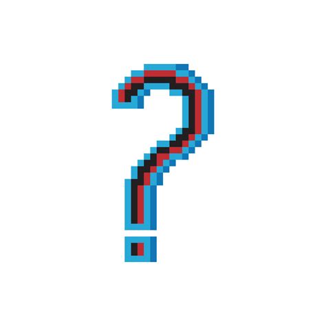 Question mark icon pixel art design. 12667367 Vector Art at Vecteezy