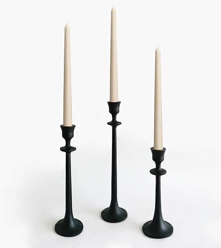 Amazon IKEA FULLTALIG Candlestick Set Of 3 Powder Coating Black