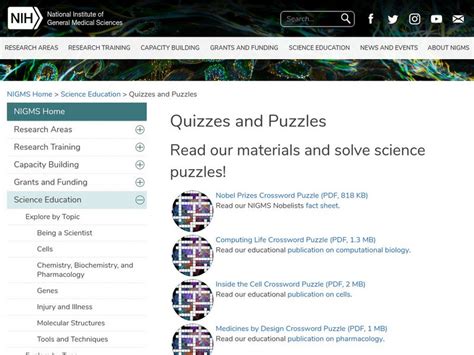 Nih Science Iq Cells Unknown Type For 9th 10th Grade Lesson Planet