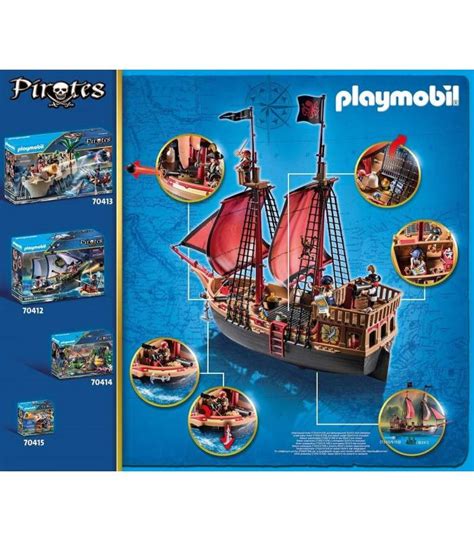 BARCO PIRATA CALAVERA DE PLAYMOBIL JUGUETES PANRE