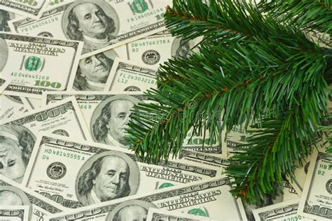 Christmas Tree And Money Stock Photo Image Of Heap Dollar 27280166