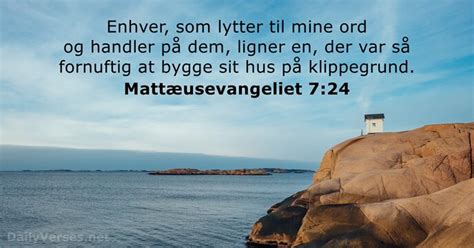 10 juni 2022 Dagens bibelvers Mattæusevangeliet 7 24 DailyVerses net