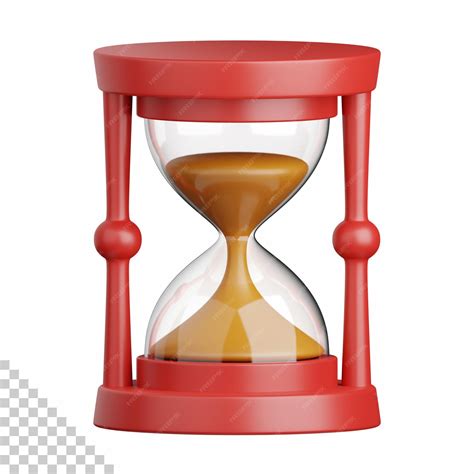 Premium Psd 3d Rendering Hourglass Isolated Useful For Business Industry Company Corporate And