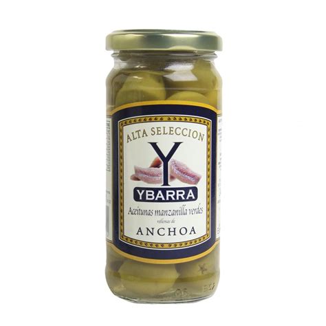 Comprar Tarro De Aceitunas Alta Selecci N Ybarra Rellenas De Anchoa