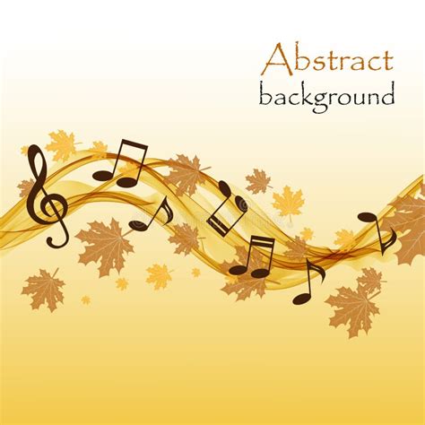 Music Notes Fall stock illustration. Illustration of abstract - 28235176