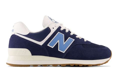 New Balance Unisex 574 In Bluewhite Suedemesh