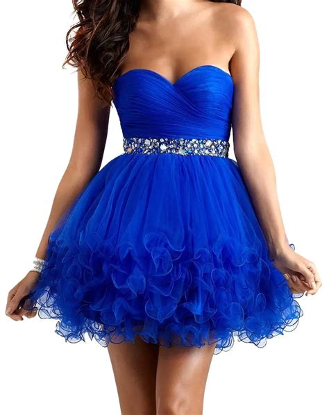 New Arrival Royal Blue Homecoming Dresses 2016 Pretty Sweetheart Mutil Layer Party Dress Short