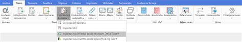 C Es Posible Importar Extractos Bancarios Mediante Ficheros Excel