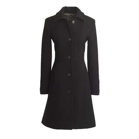 J Crew Double Cloth Lady Day Coat With Thinsulate In Black Lyst