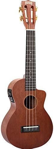 Mahalo Java Series Concert Ukulele Cutaway Electronics Trans Brown With