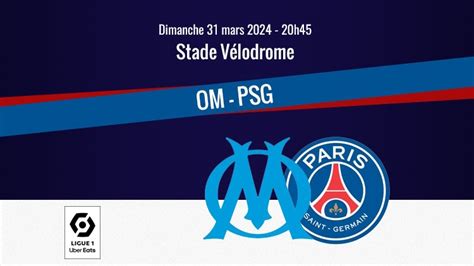 Match Les compositions officielles de OM PSG dévoilées CulturePSG