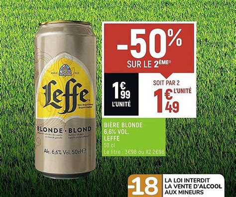 Promo Bi Re Blonde Vol Leffe Chez Spar Icatalogue Fr