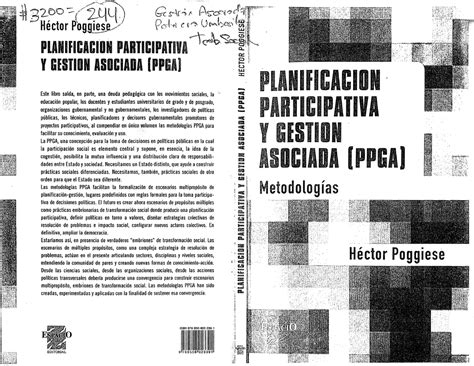 Planificación Participativa Y Gestión Asociada Metodología De La