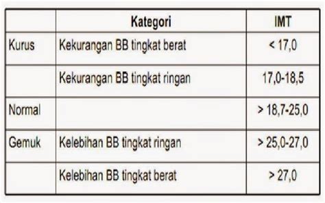 Rumus Dan Cara Menghitung Bmi Body Mass Index ~ Arief Saferman