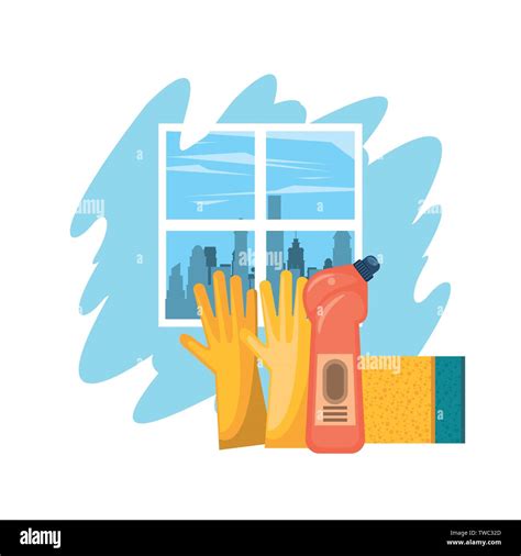 Cleaning Products For Home Cartoons Stock Vector Image Art Alamy