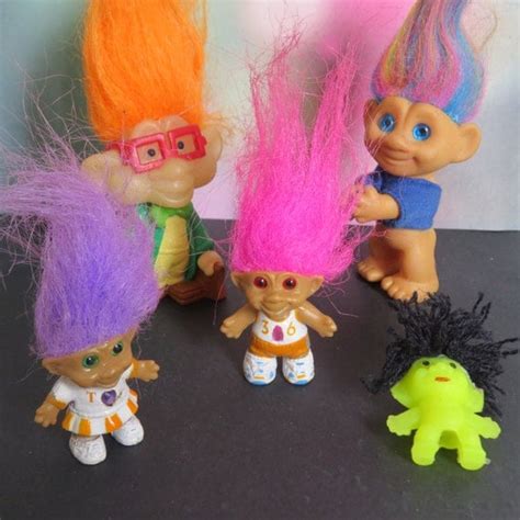 Vintage Troll Dolls 90s Trolls Burger King Troll Rainbow