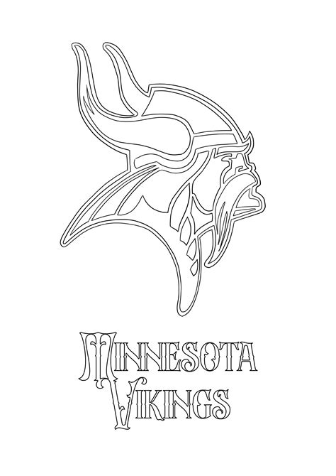 Minnesota Vikings Logo is ready to be downloaded and colored by little ...