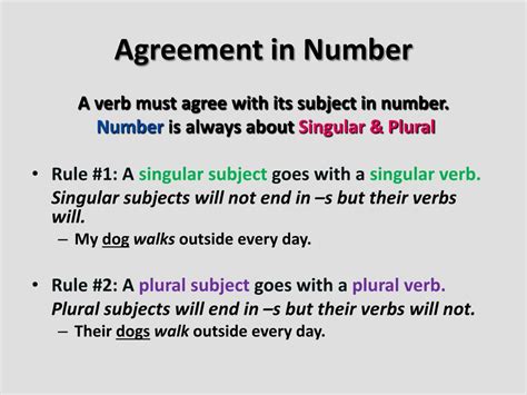 Ppt Subject And Verb Agreement Powerpoint Presentation Free Download