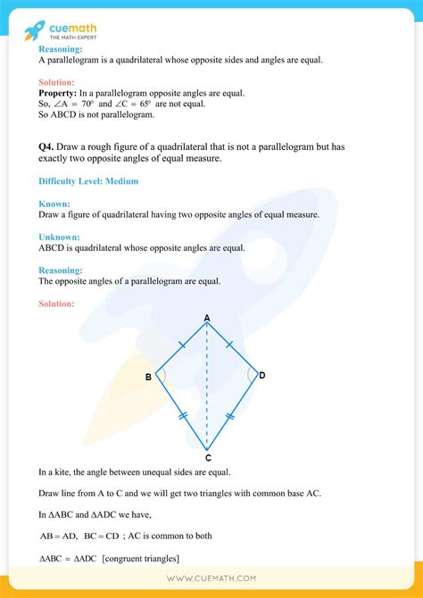 Ncert Solutions Class Maths Chapter Understanding Quadrilaterals