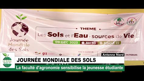 JOURNEE MONDIALE DES SOLS LA FACULTE D AGRONOMIE DE L UNIVERSITE DE