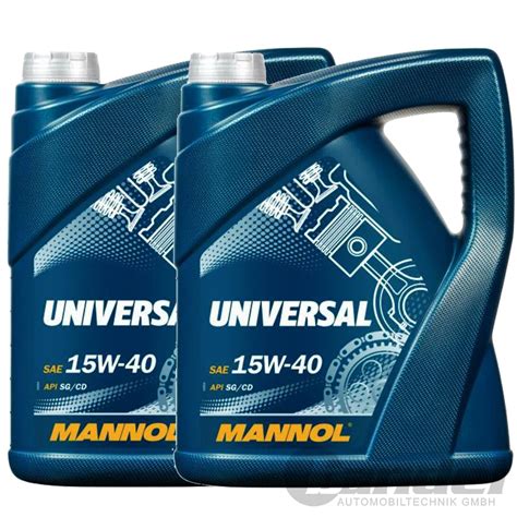 10 LITER MOTORÖL ÖL MANNOL SAE 15W 40 UNIVERSAL MINERALISCH